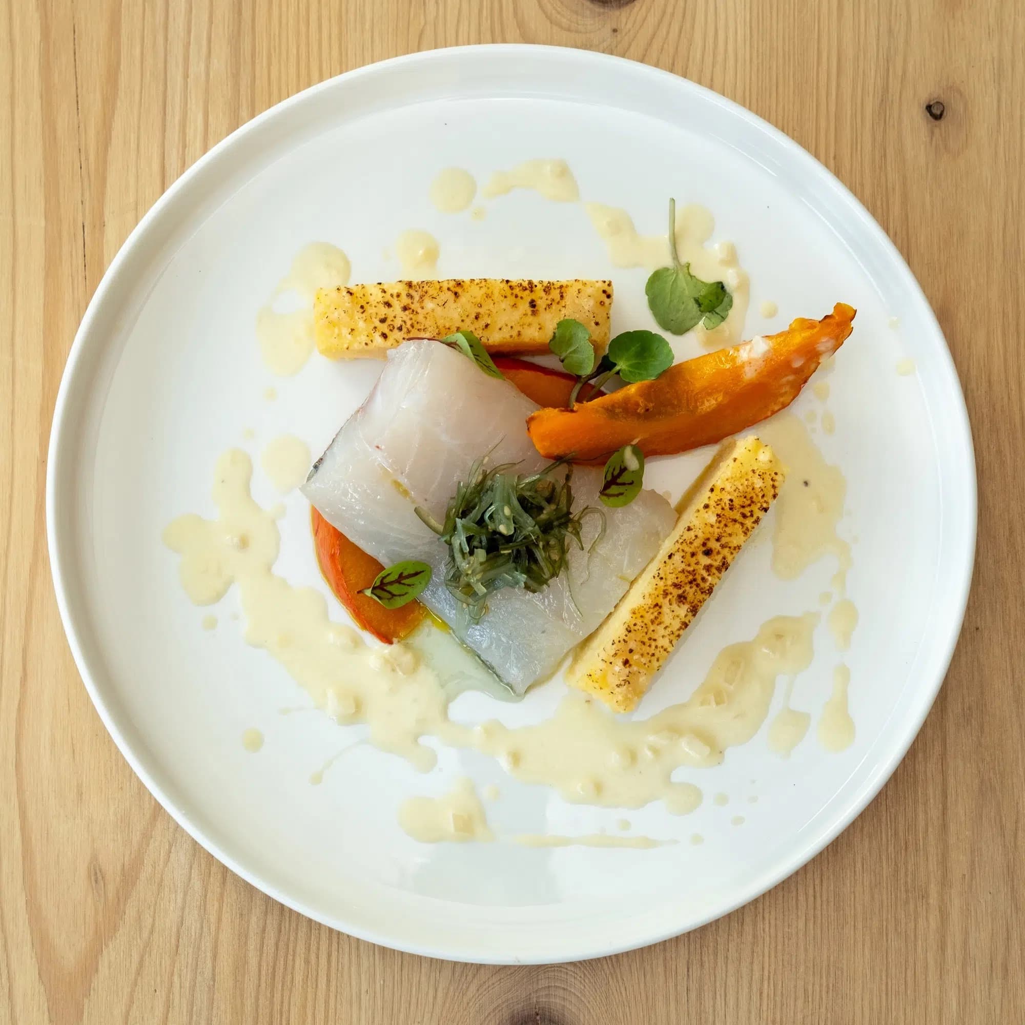 Poisson avec carottes et polenta